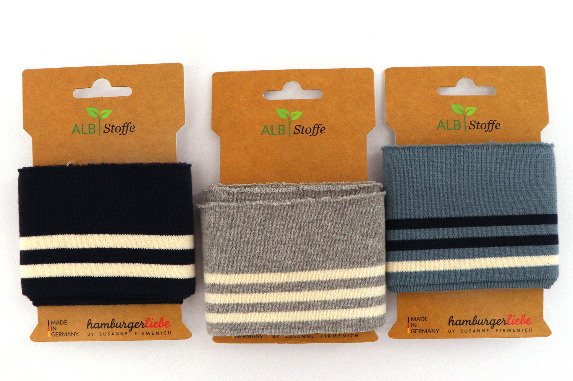 Polsini a maglia a coste biologici, CUFF ME COZY, Albstoffe