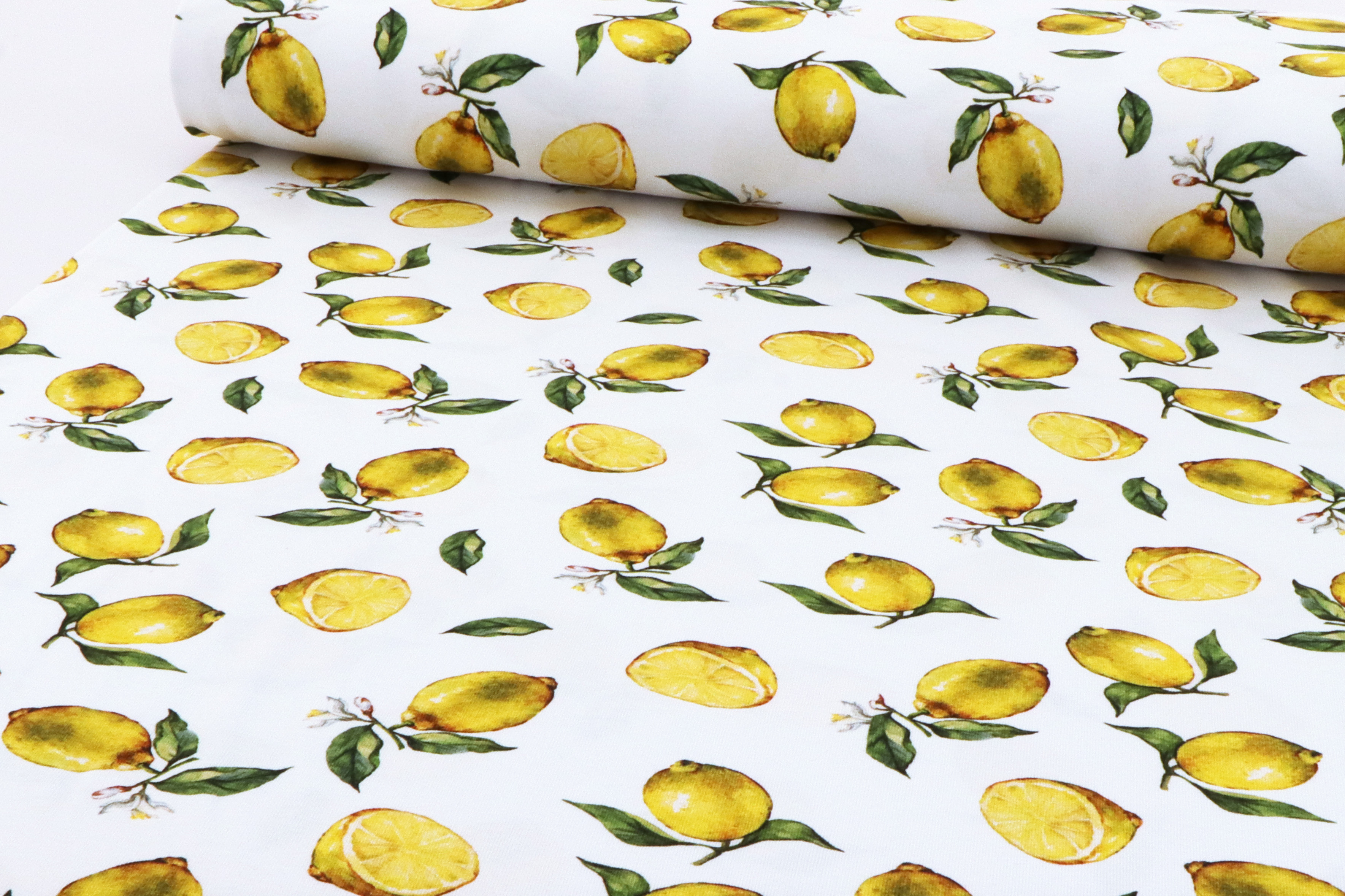 Jersey di cotone Lemon , Stampa digitale