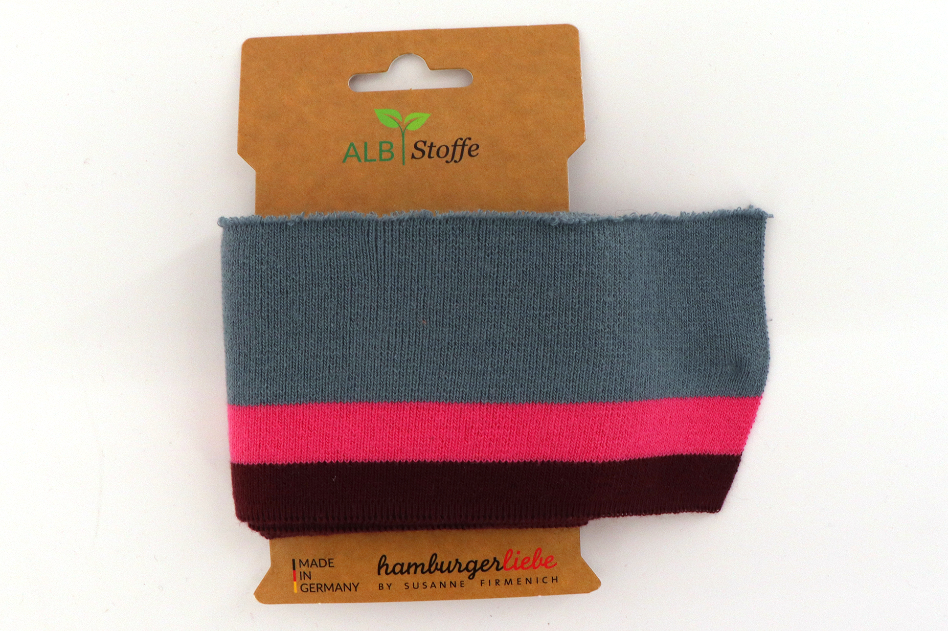 Polsini a maglia a coste biologici, CUFF ME COZY, Albstoffe