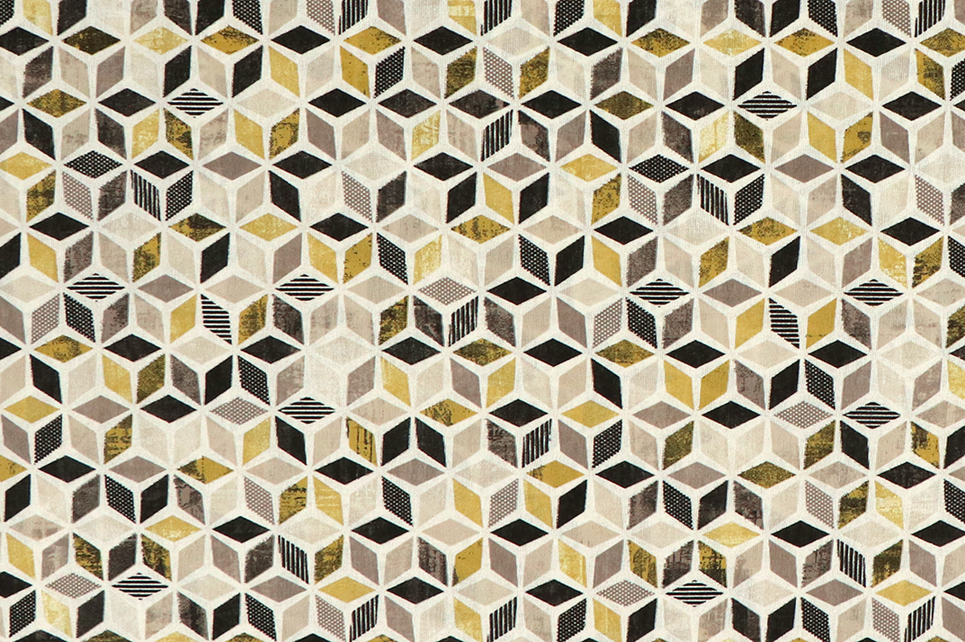 Canvas, forme geometriche in grigio e giallo