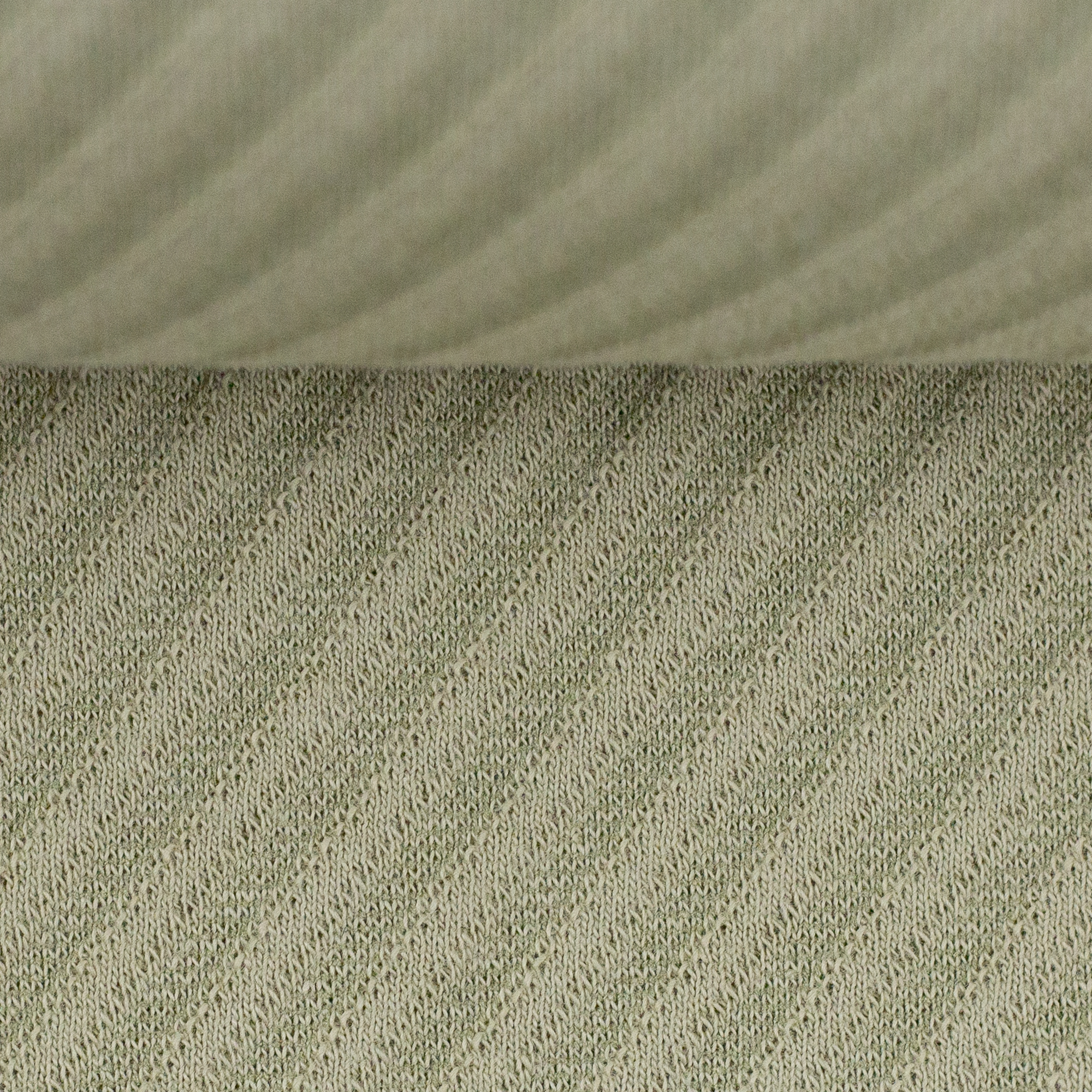 Jacquard - Jersey Sarina, righe diagonali verde canna