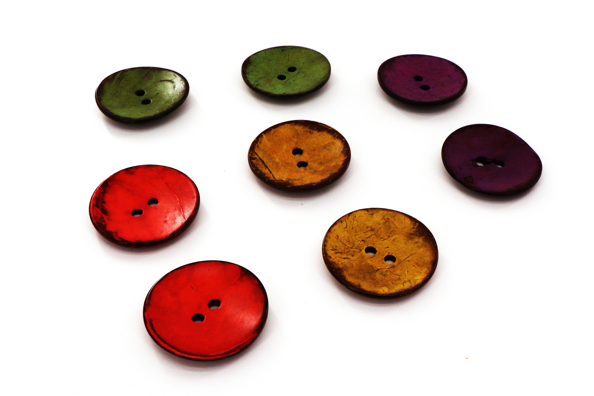 Bottone in legno, Ø48mm , 2 buchi