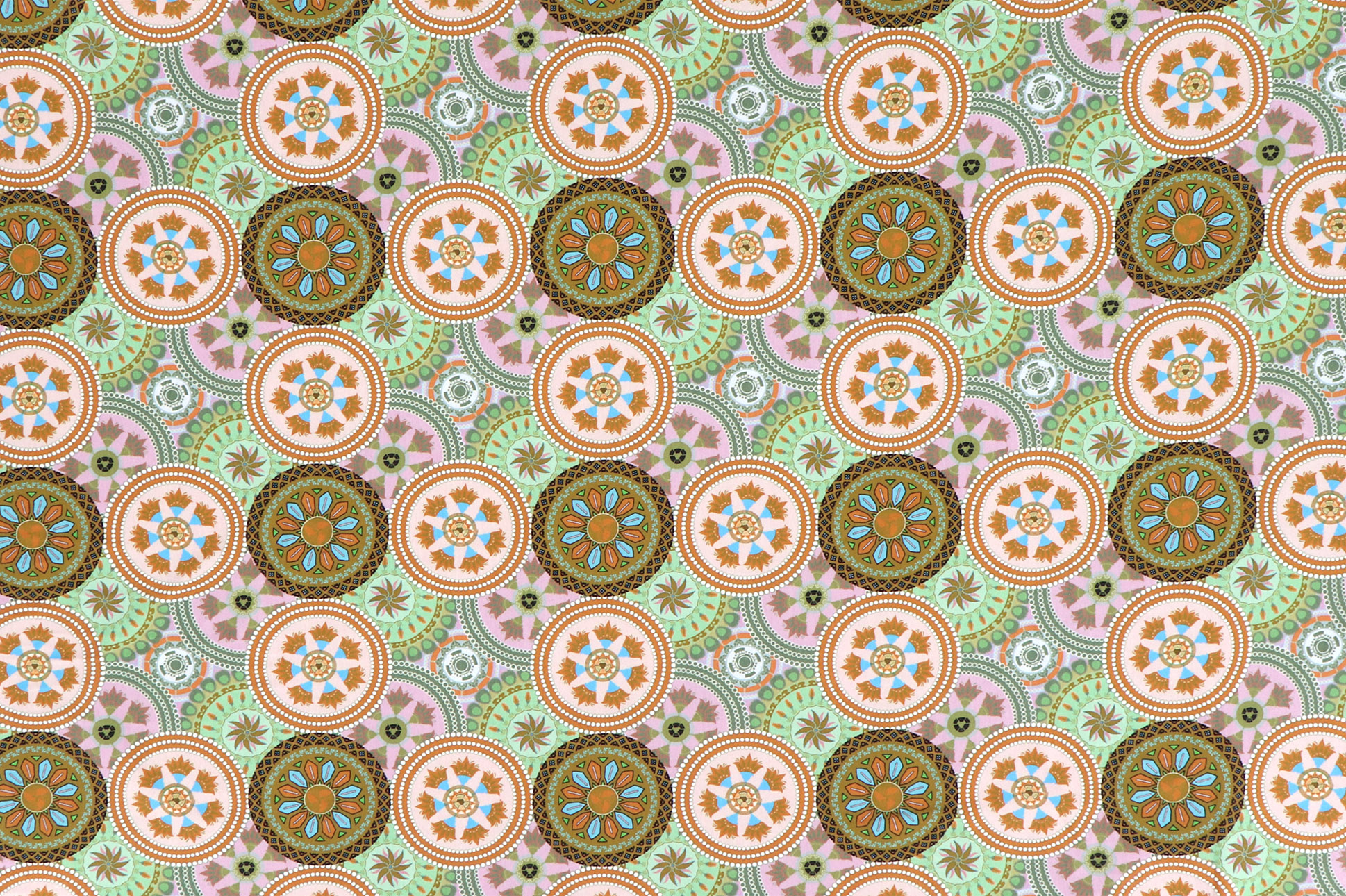 Jersey "Fräulein von Julie", mandala colorati