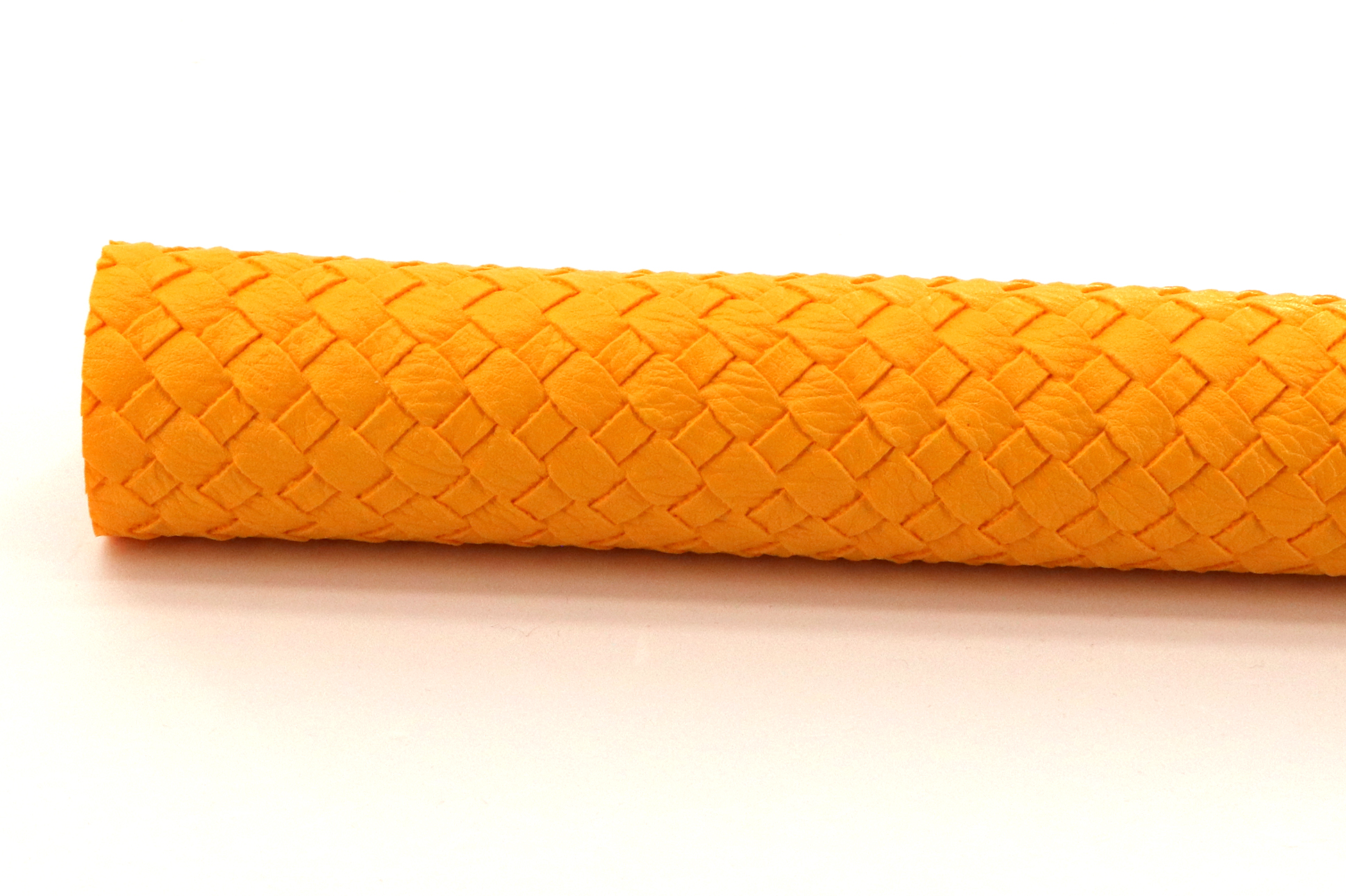 Similpelle, 50 x 70 cm, intrecciato giallo