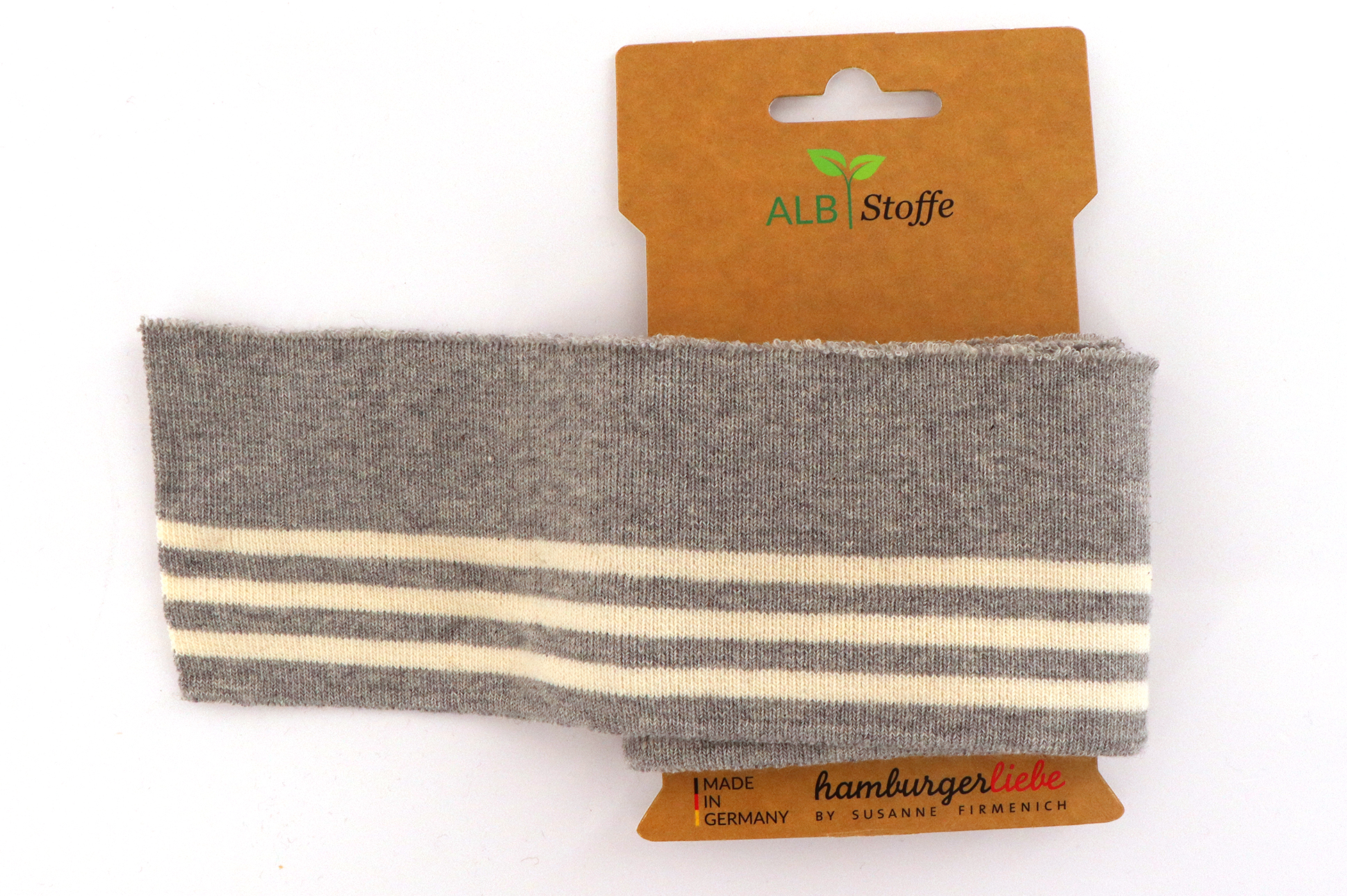 Polsini a maglia a coste biologici, CUFF ME COZY, Albstoffe