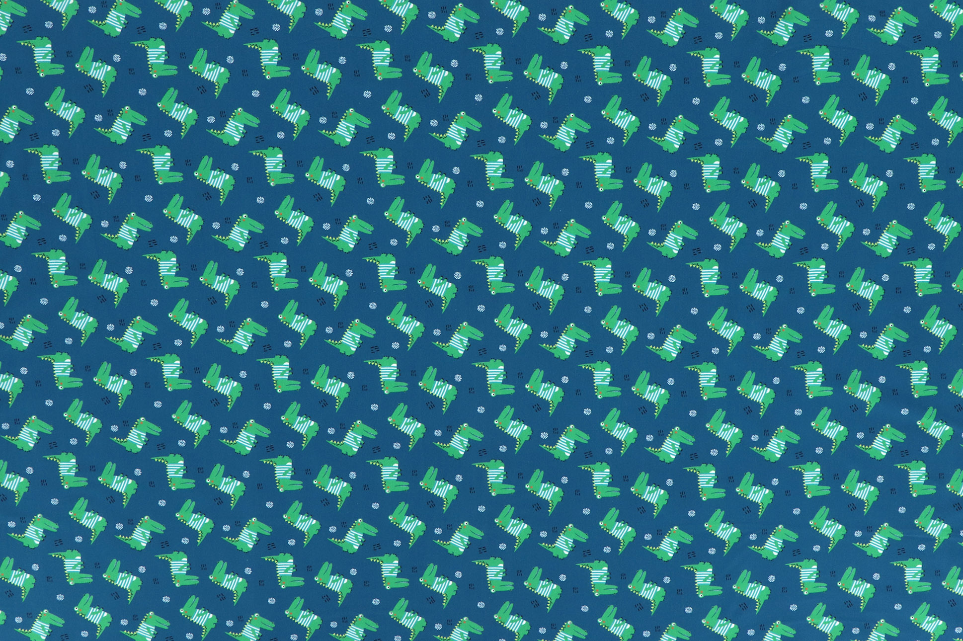 Jersey "Fräulein von Julie", coccodrilli su fondo petrolio