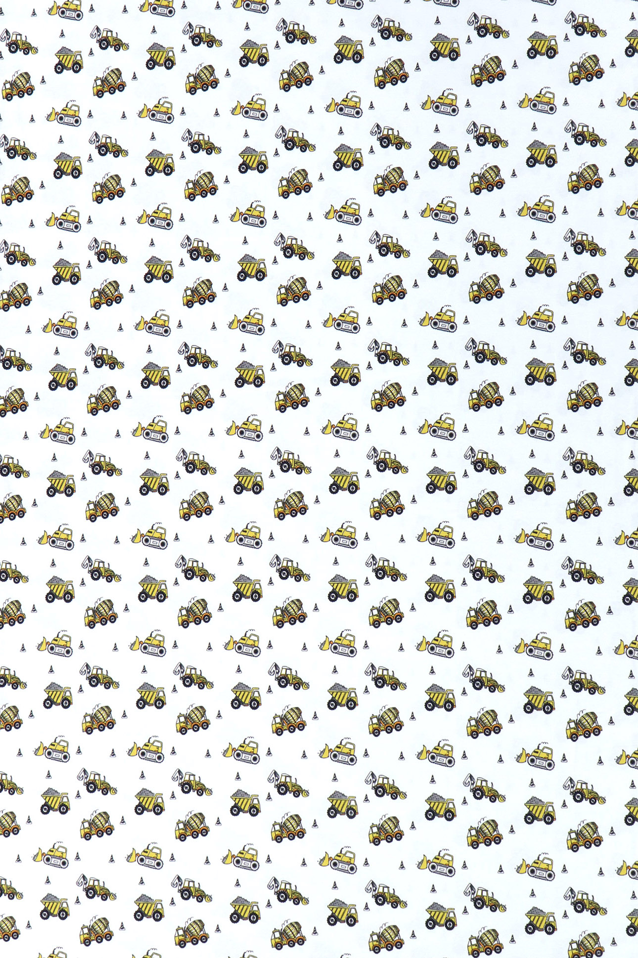 Jersey "Fräulein von Julie", veicoli da costruzione su fondo bianco