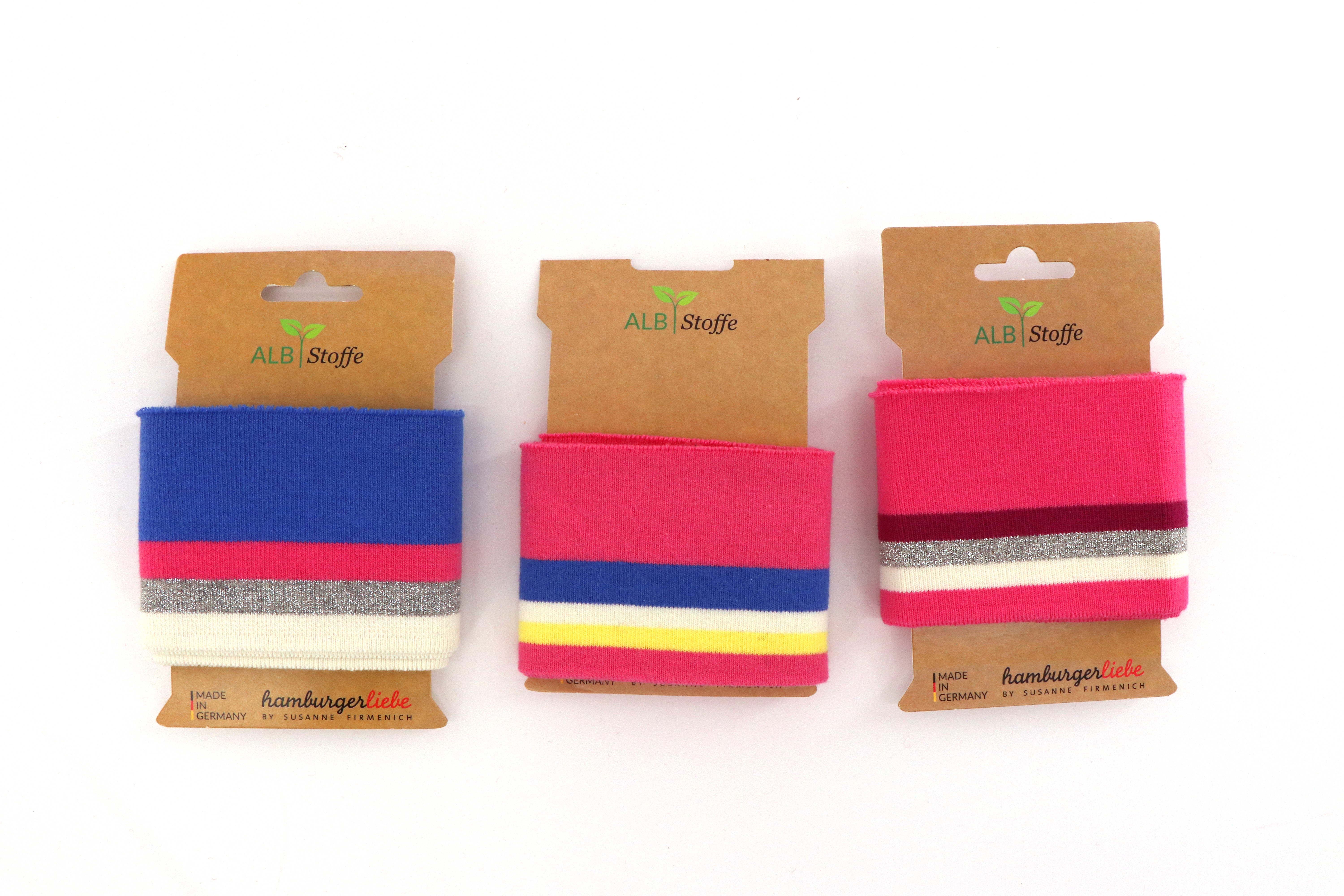 Polsini a maglia a coste biologici, CUFF ME COZY, Albstoffe