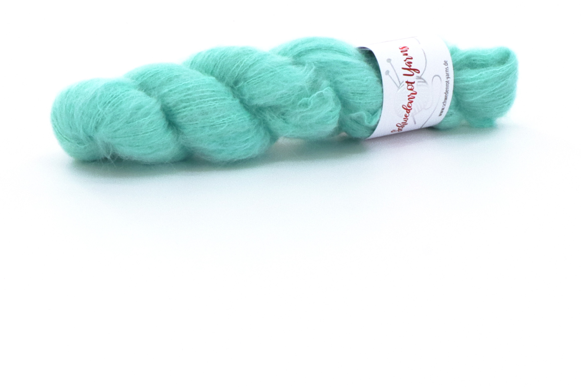 Schwedenrot-Yarns, Fluffy Suri Silk aqua