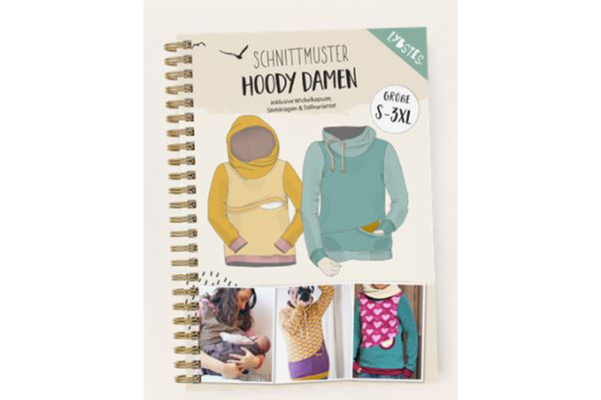Cartamodello, Lybstes, Mama Hoody, taglia S-3XL