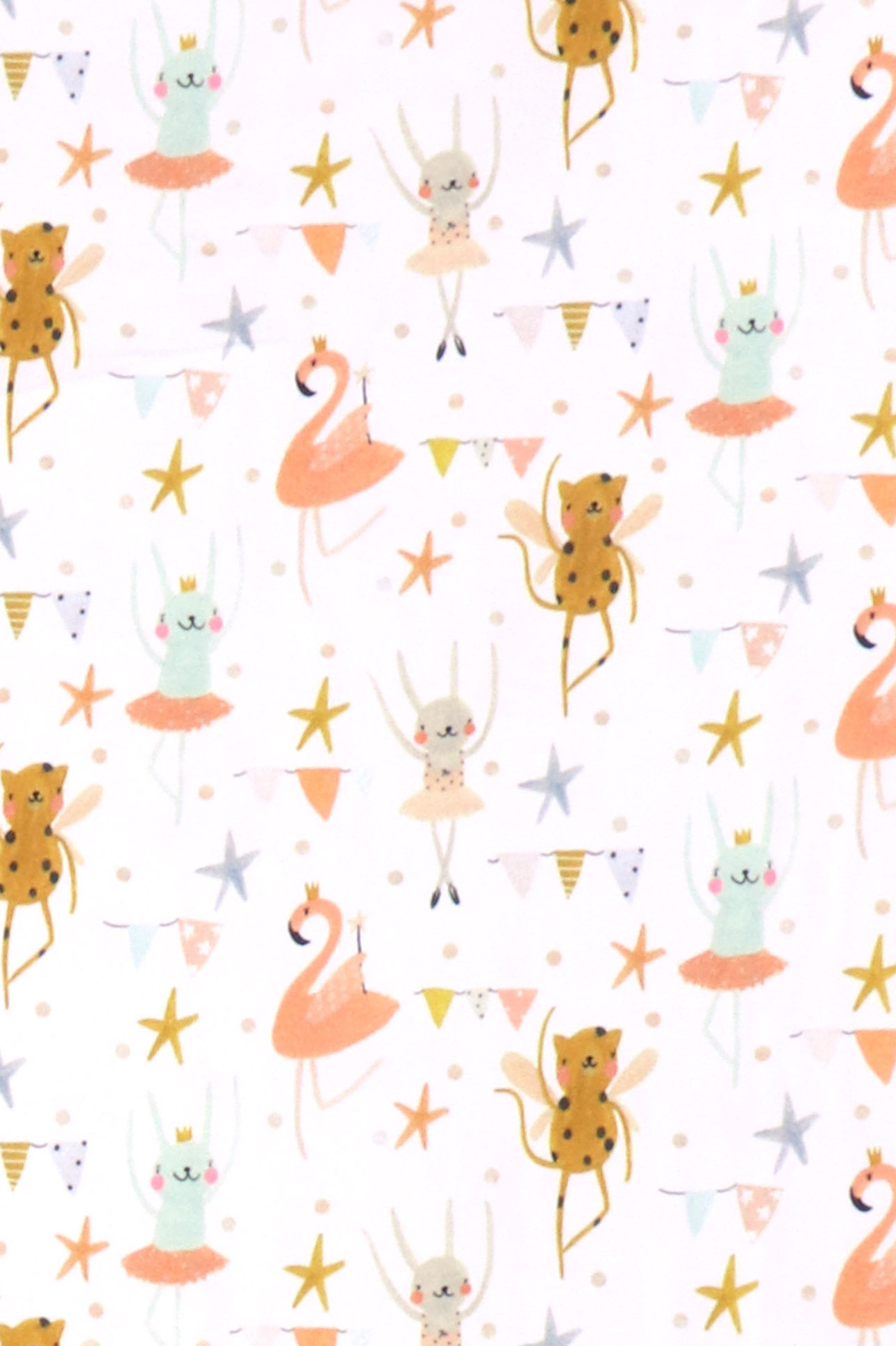 Jersey di cotone, animali ballerini