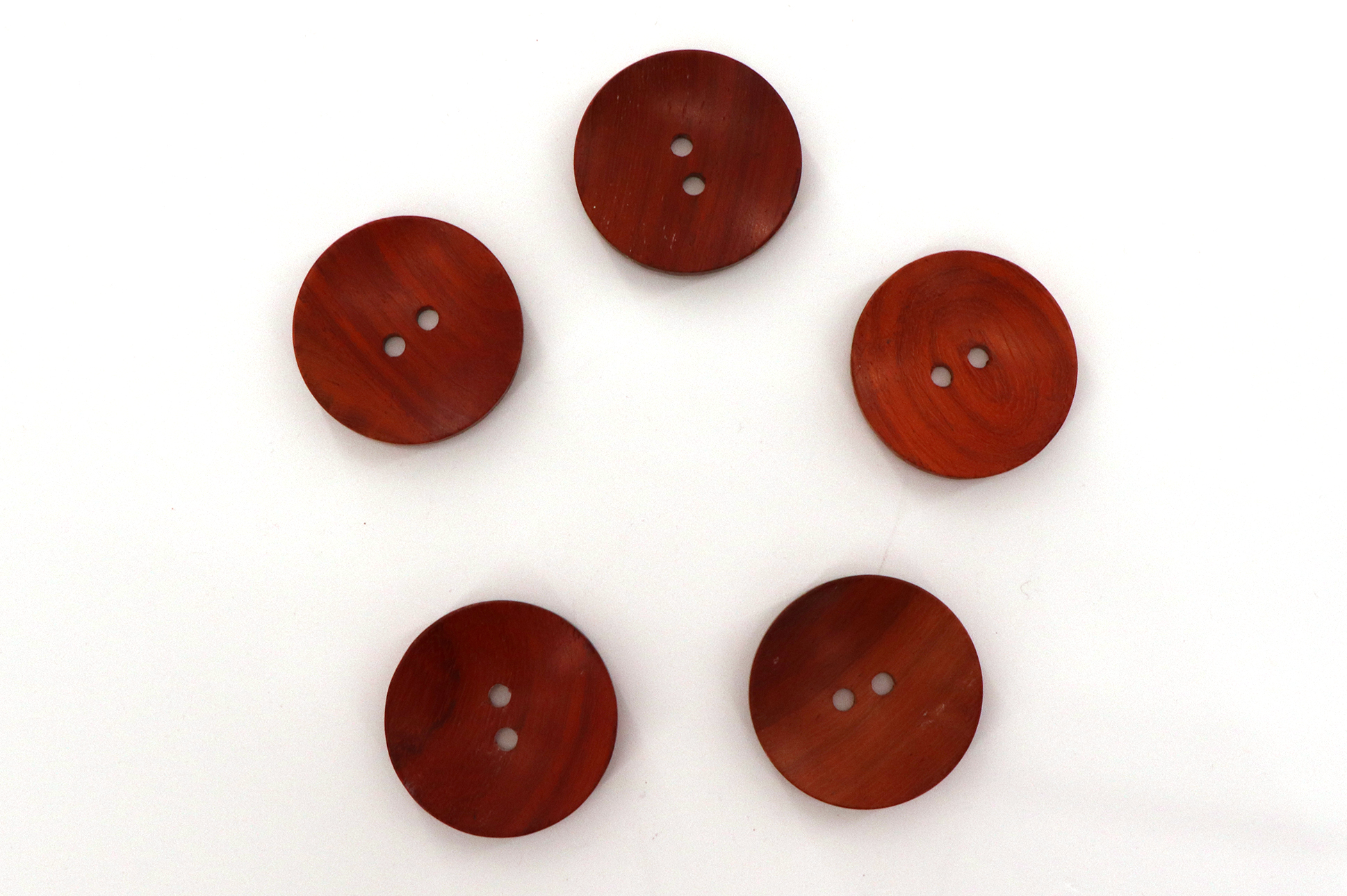 Bottone in legno, Ø48mm, 2 buchi