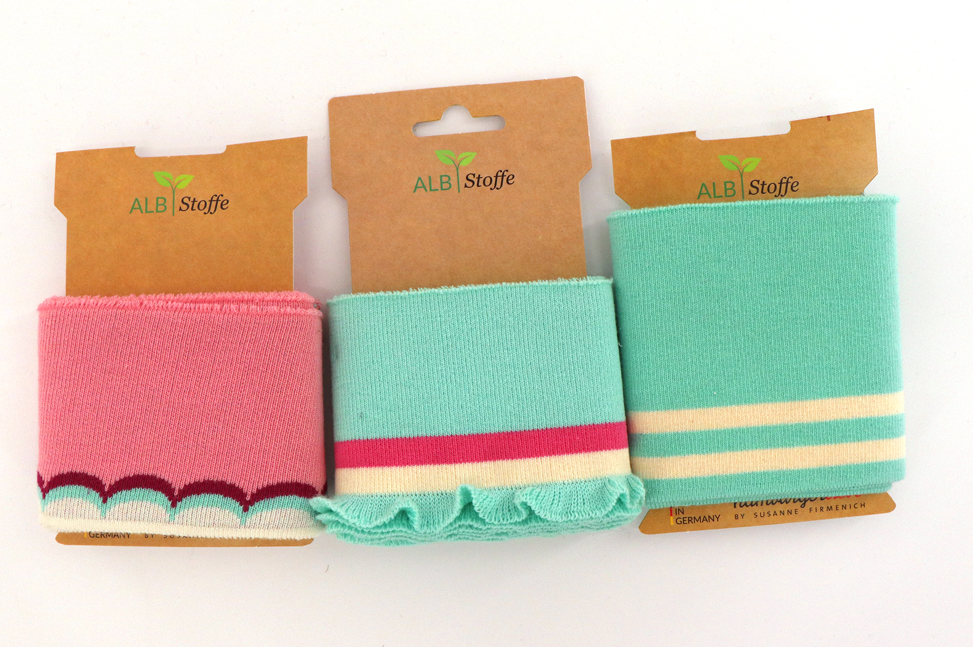Polsini a maglia a coste biologici, CUFF ME COZY, Albstoffe