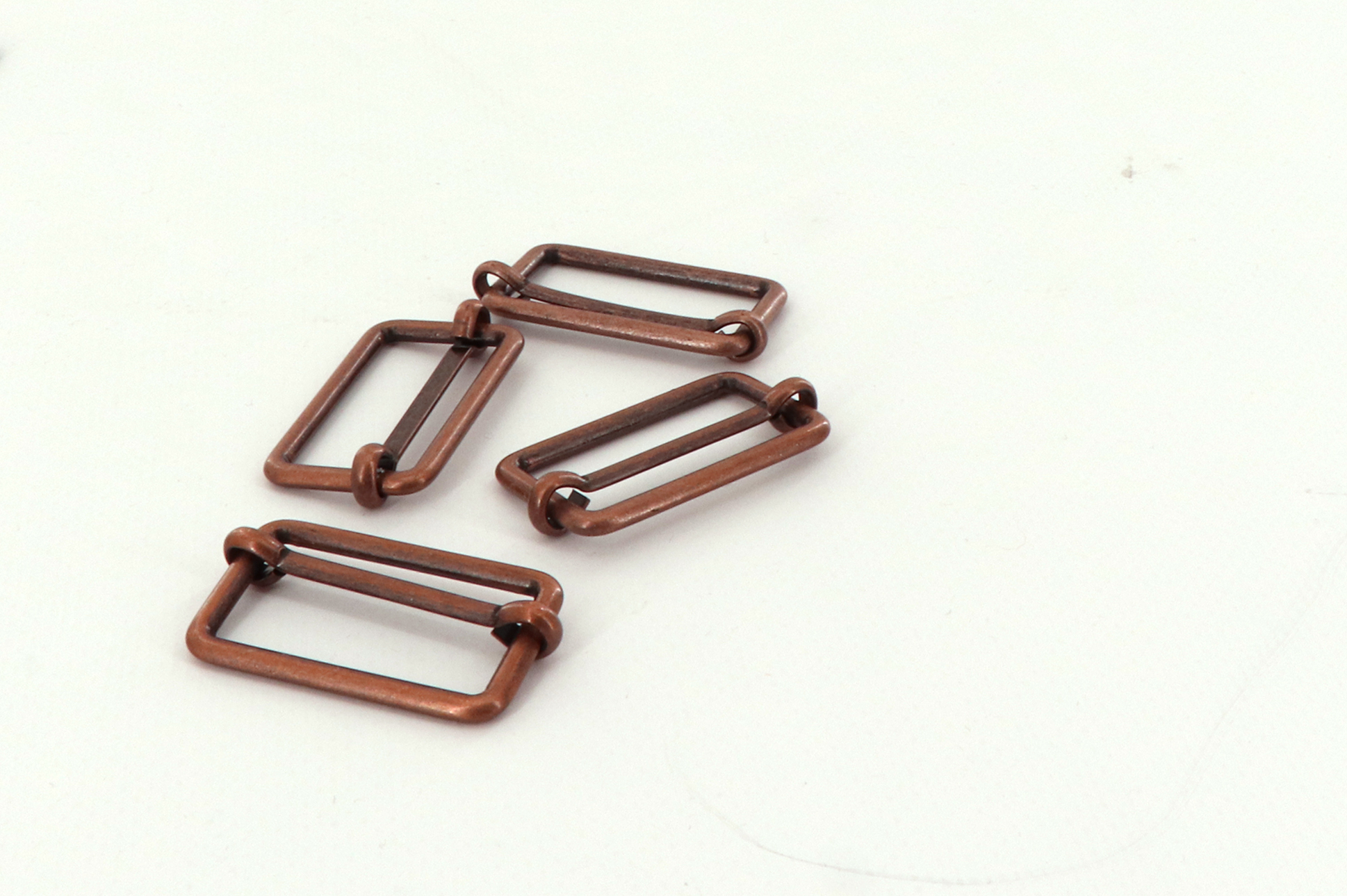 Fibbia a scaletta, 30mm, rame antico