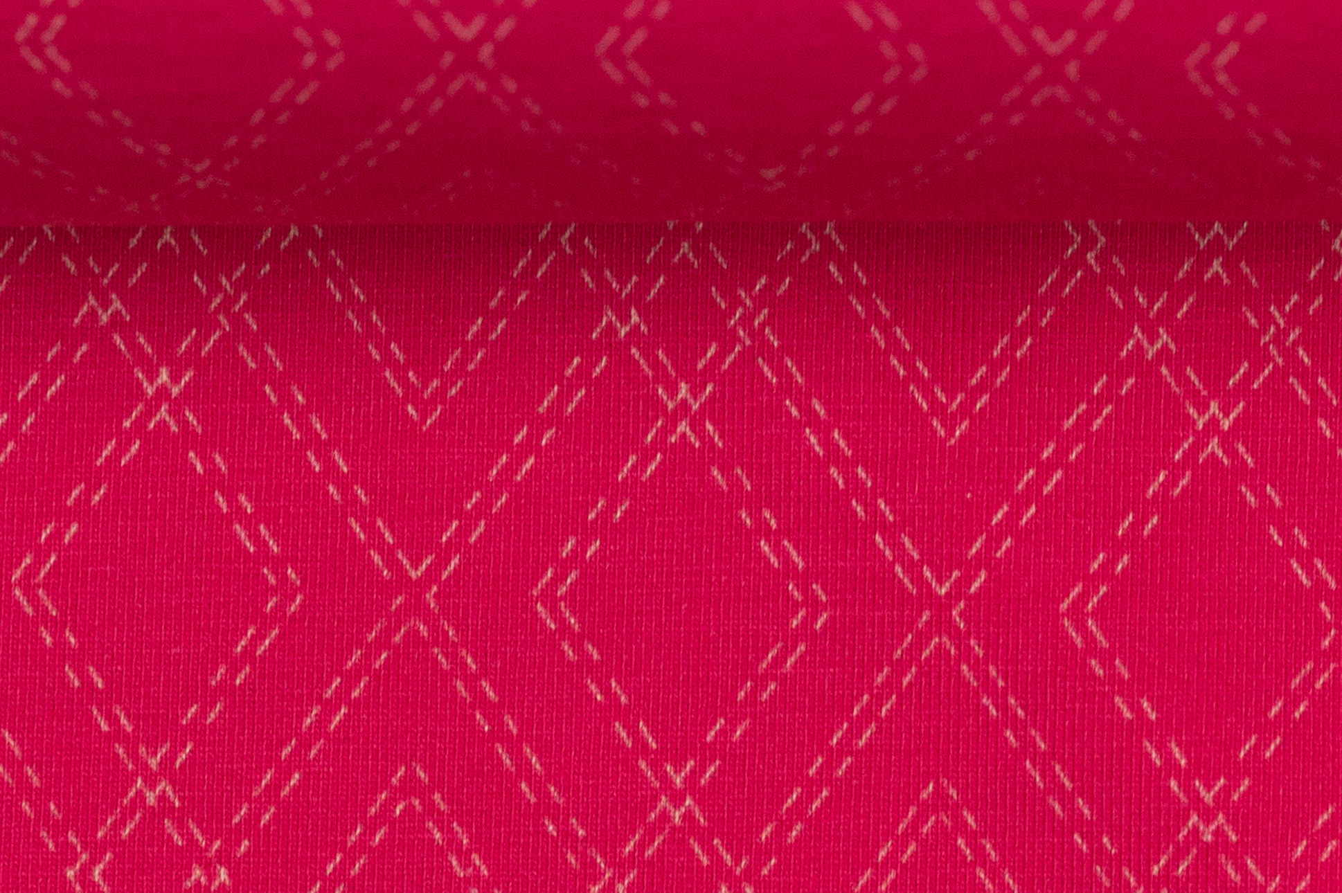 Jersey di cotone, rombo su pink